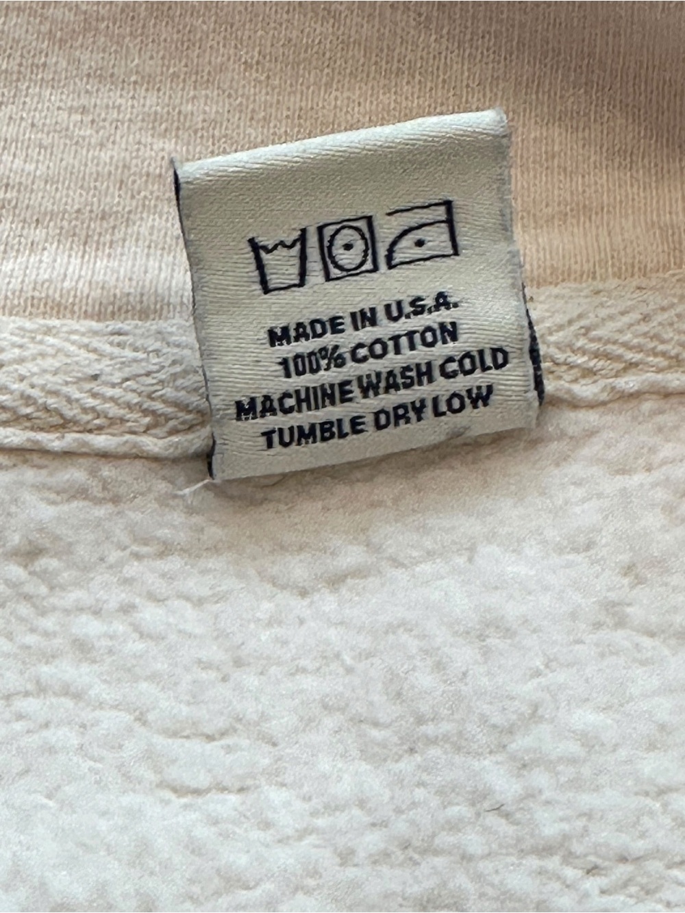 Sporty & Rich Exercise Often 1/2 Zip Sweatshirt Cream/Burgundy Small $190 - Picture 6 of 8
